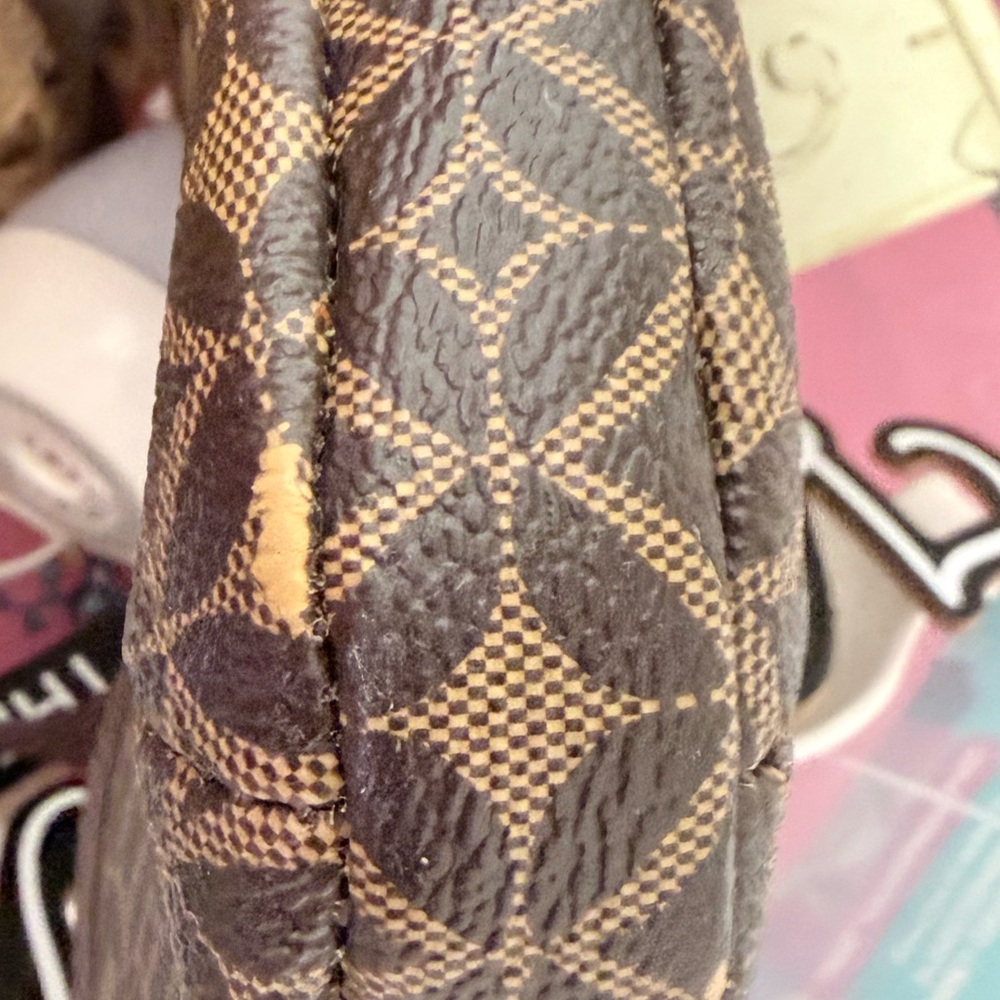 Fossil Dark Brown Geometric Crossbody Bag - Picture 3 of 4